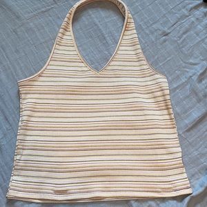 Ribbed halter top